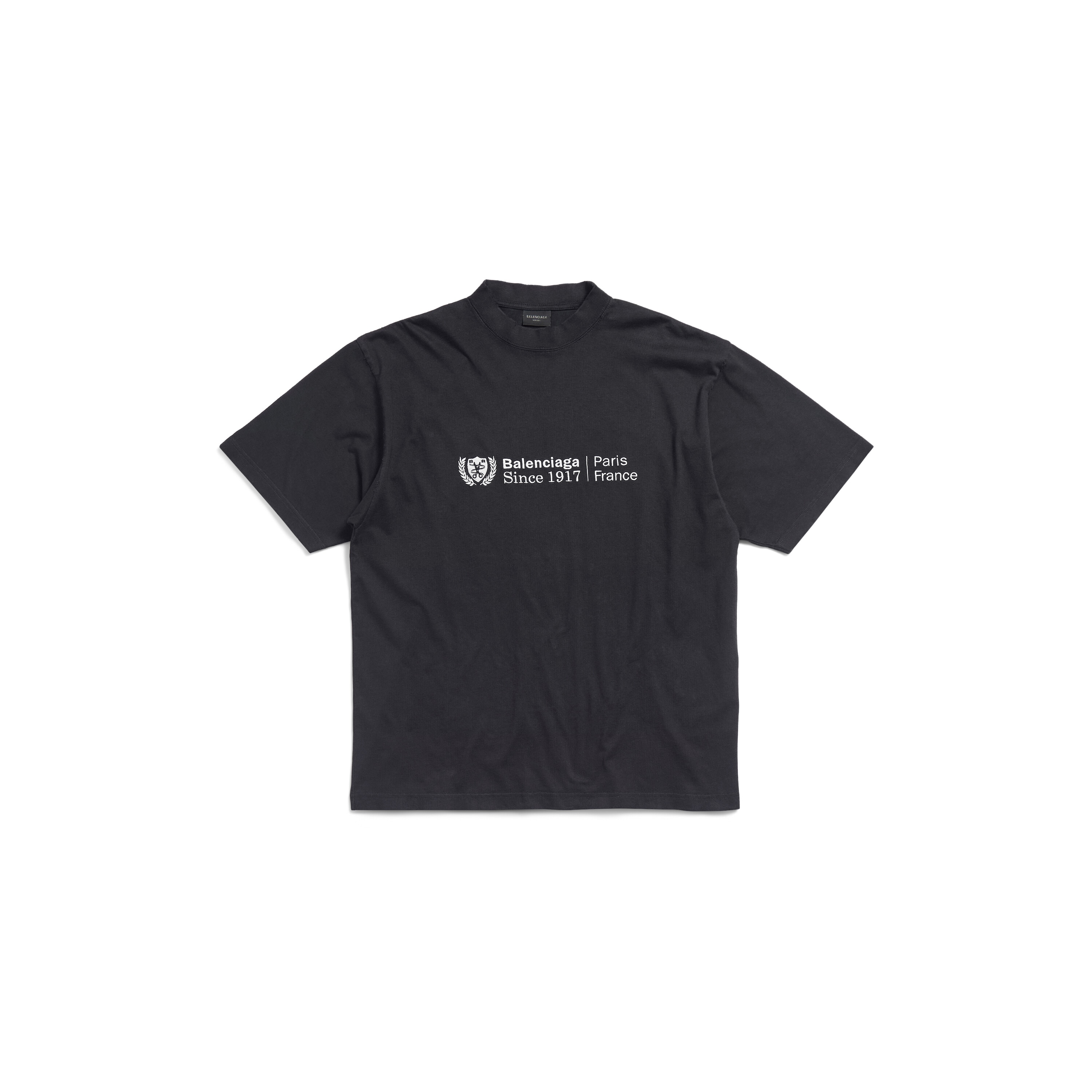 Institutional T-shirt Medium Fit in Black| Balenciaga® US