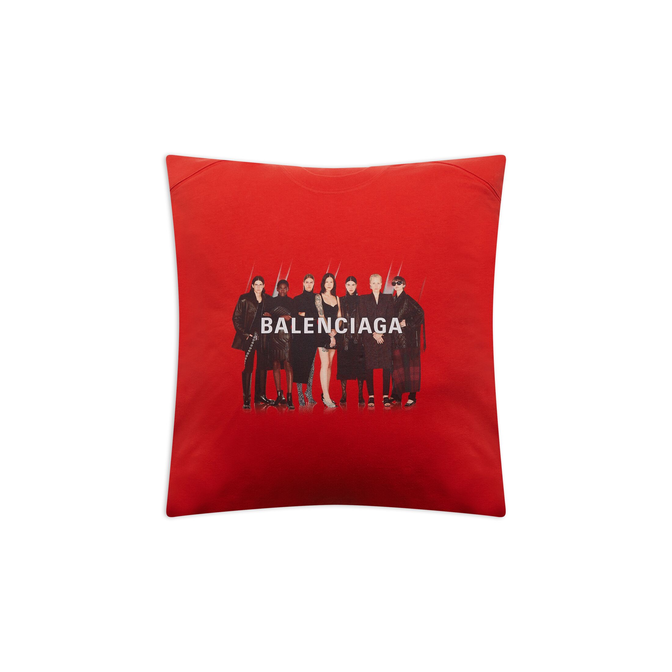 Balenciaga Jersey Pillow - Red - Man - Cotton
