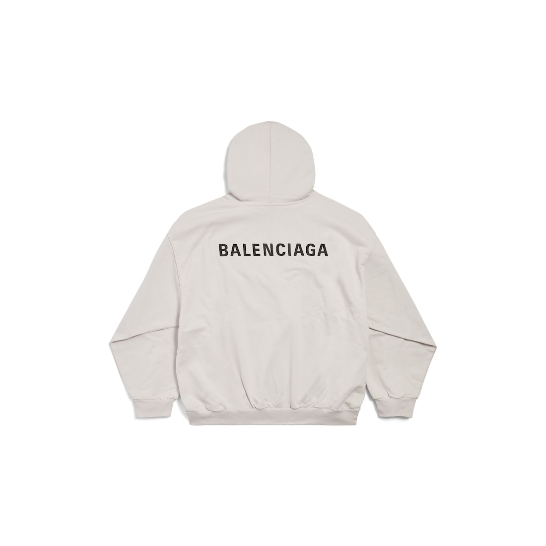 New Balenciaga Back Hoodie Medium Fit in Off White Balenciaga CA