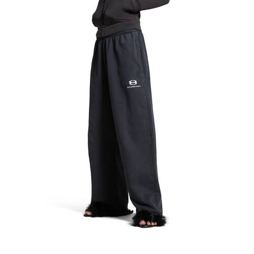 Unity Sports Icon Cropped Sweatpants in Black/white | Balenciaga US