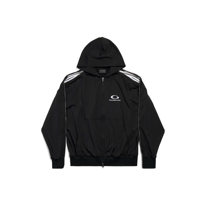 loop sports icon zipped zip-up hoodie