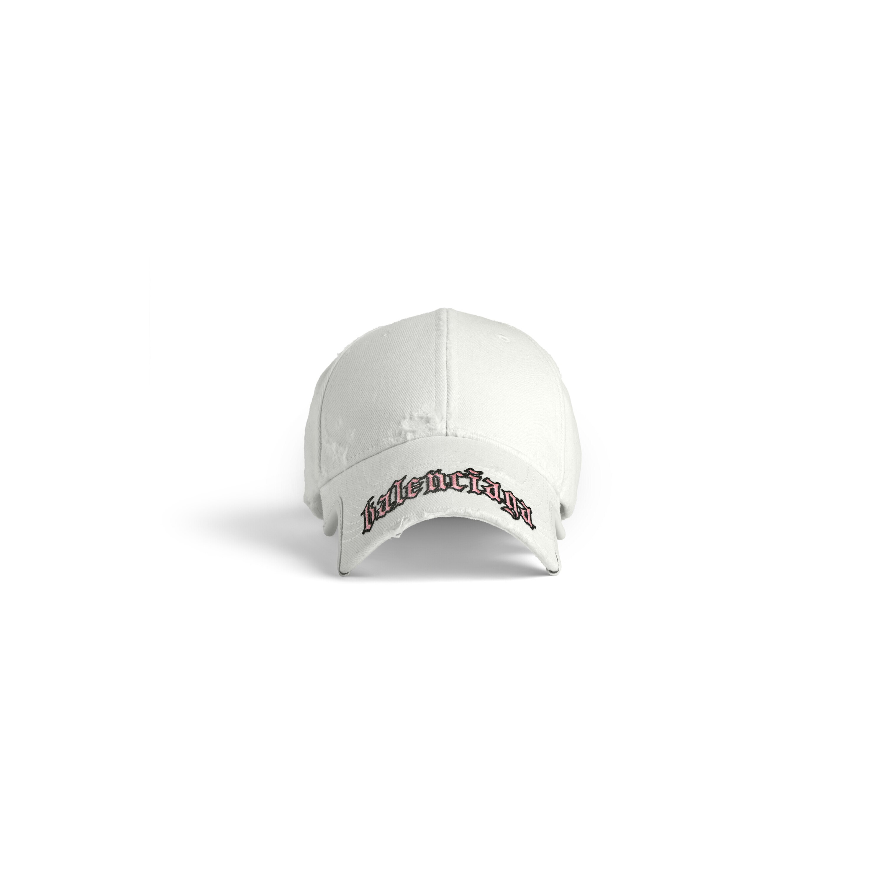 ★BALENCIAGA BLACKLETTER SCRIPT キャップ★VIP価格 Blackletter Script Cap in Black Faded | Balenciaga CA