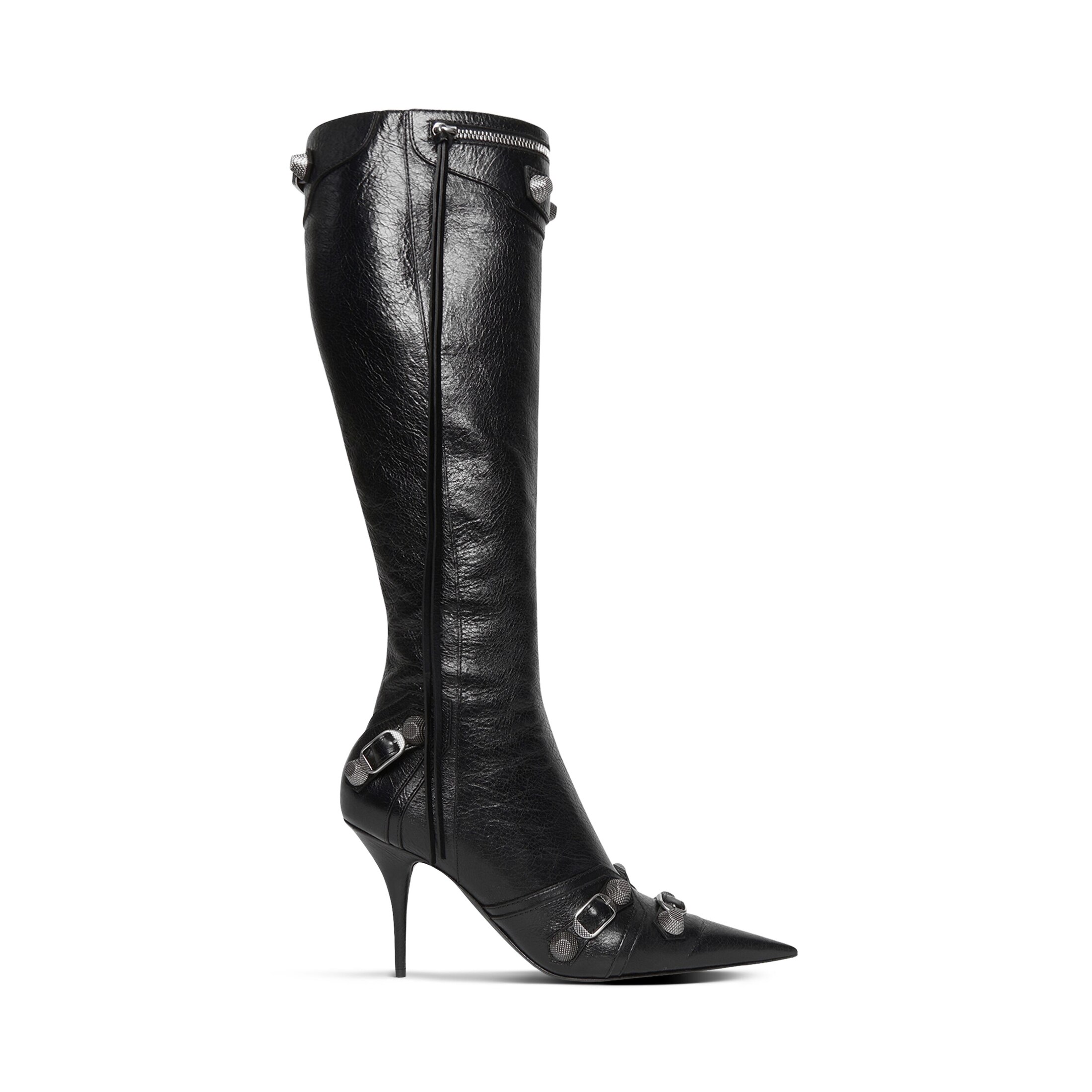 Balenciaga Botte Cagole 90 mm - Noir - Femme - 41 - Cuir D’Agneau