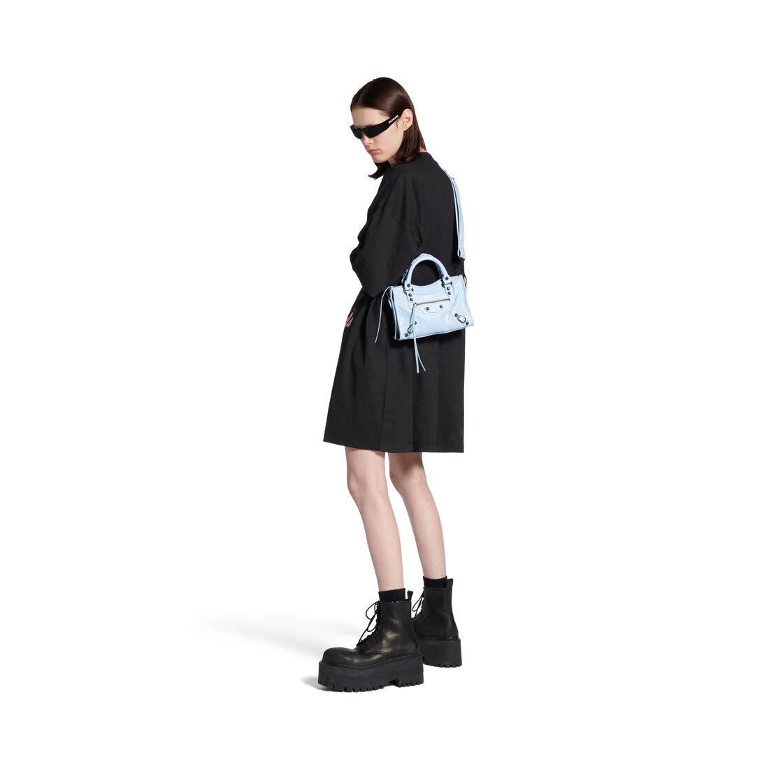 人気★BALENCIAGA★Le City スモール アリーナStoricoラムスキン Balenciaga Le City Small Bag In Black Arena Storico Lambskin
