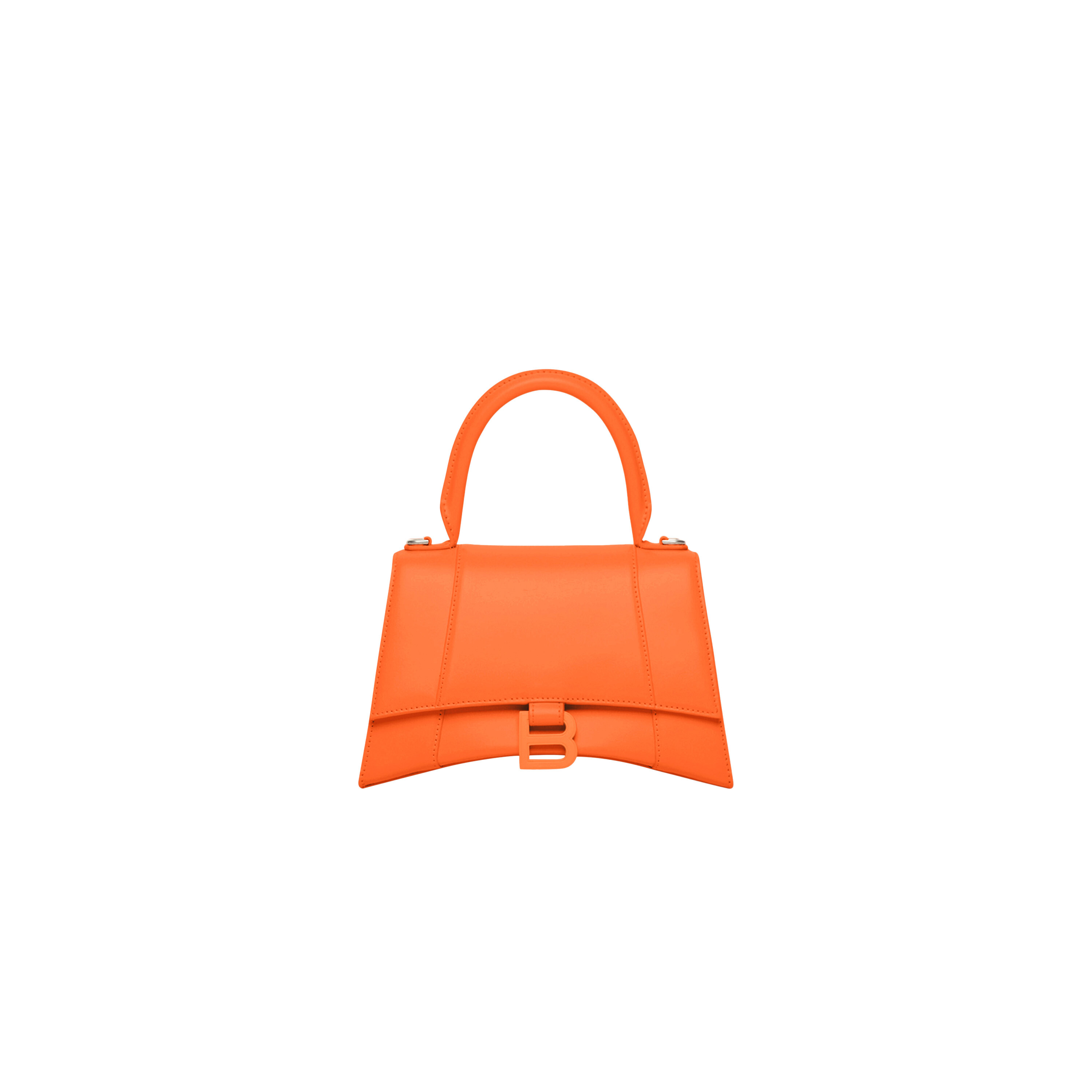 Balenciaga Orange Croc Small Hourglass Bag  BlackSkinny