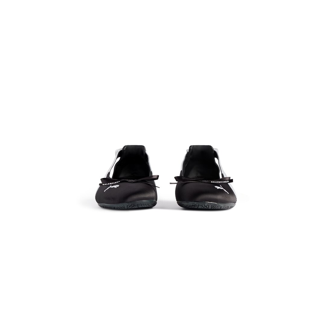 ブラック/ホワイト の ウィメンズ スピードキャット バレエ サテン Balenciaga