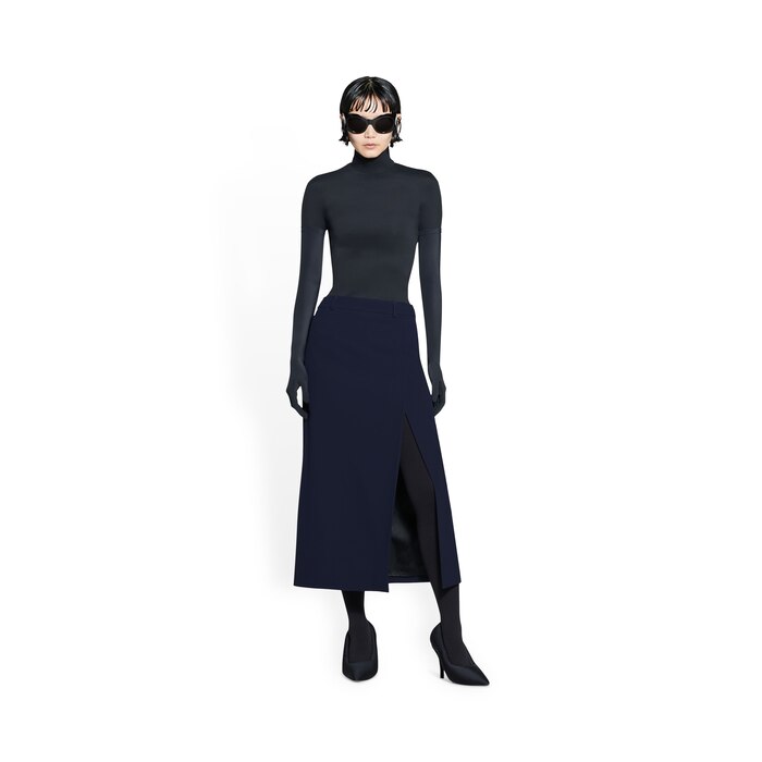 slit tailored skirt
