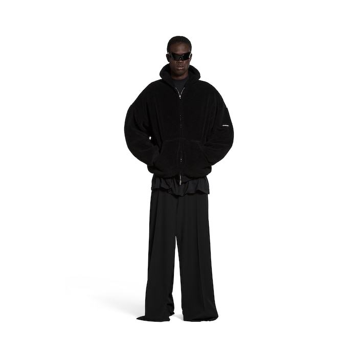 outerwear hoodie oversized mit reißverschluss