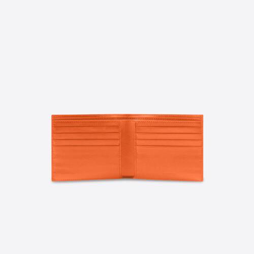 Year Of The Tiger Cash Square Folded Wallet in Orange | Balenciaga US