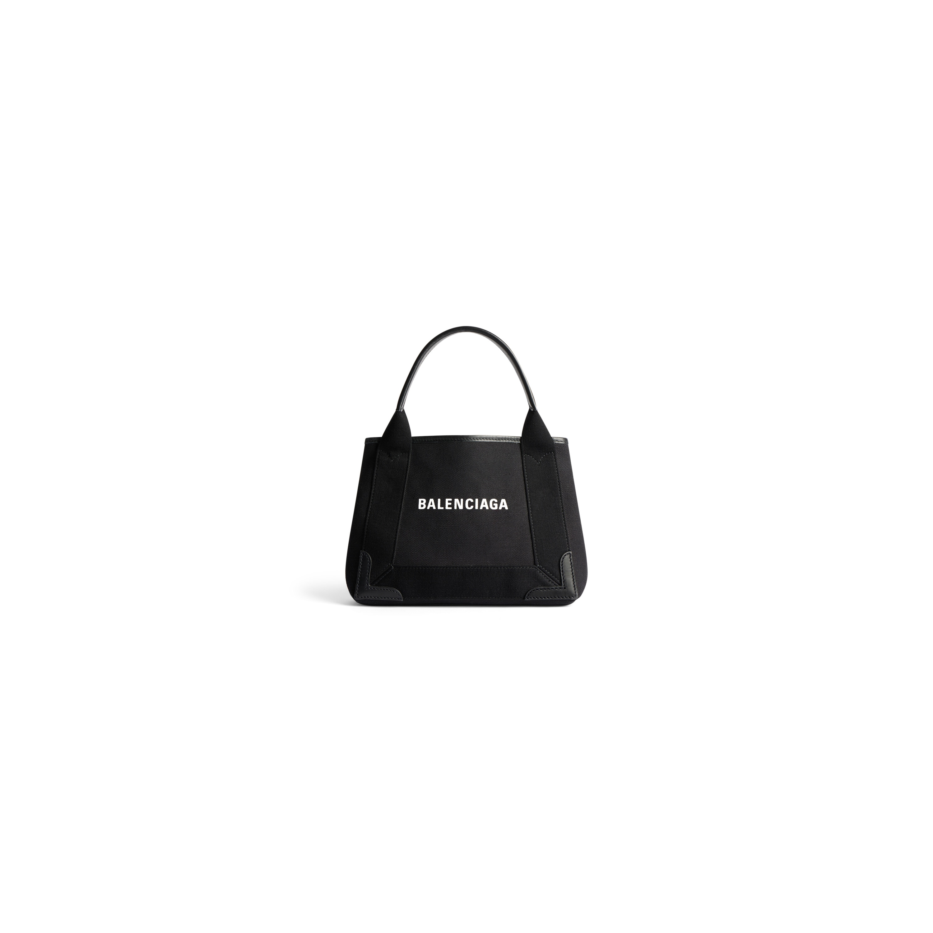 BALENCIAGA Navy Cabas Soft Calf Leather Black Tote| Women's Bag