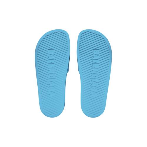 Women's Pool Slide Sandal in Blue Sky | Balenciaga US