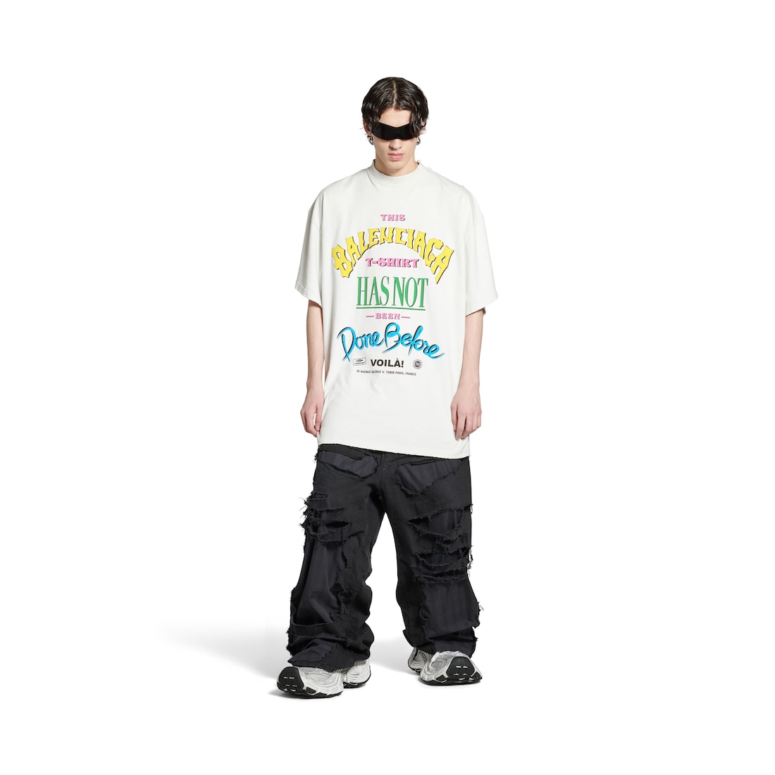 Not Been Done T-shirt Oversized in Off White | Balenciaga US