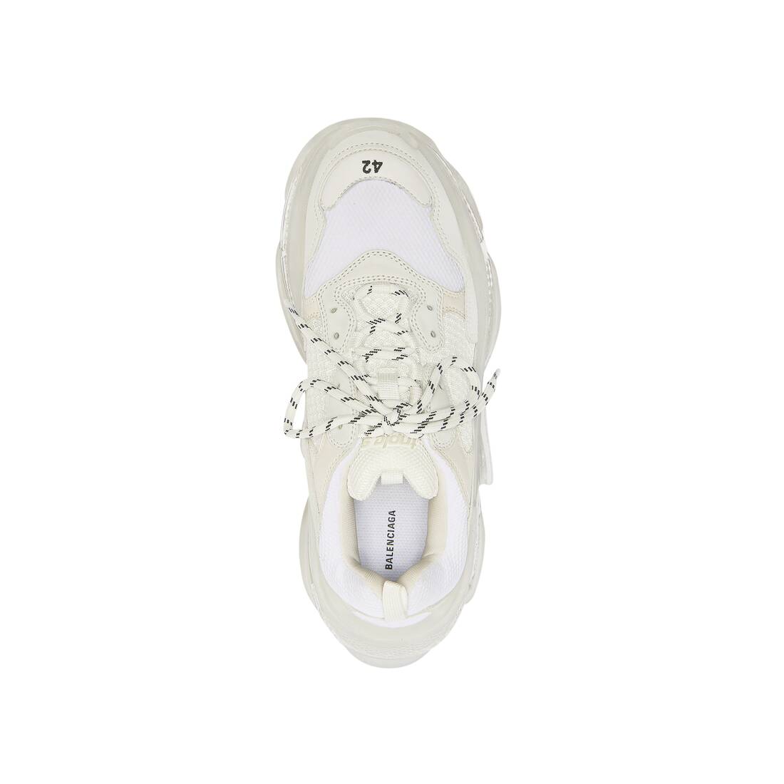 Men's Triple S Clear Sole Sneaker in White
