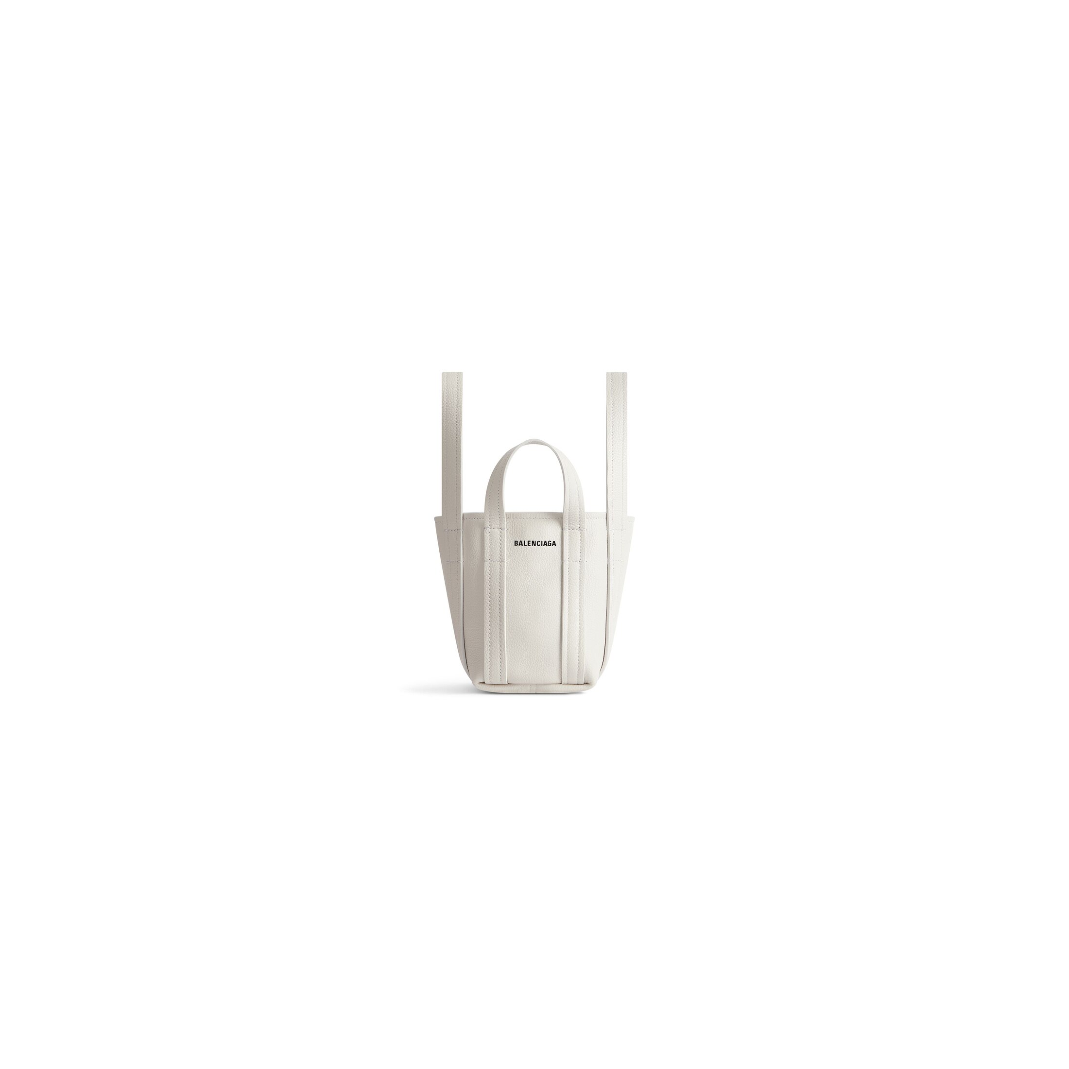 Balenciaga Sac Cabas Porté Épaule Everyday 2.0 Mini Modèle - Blanc - Femme - Cuir De Veau