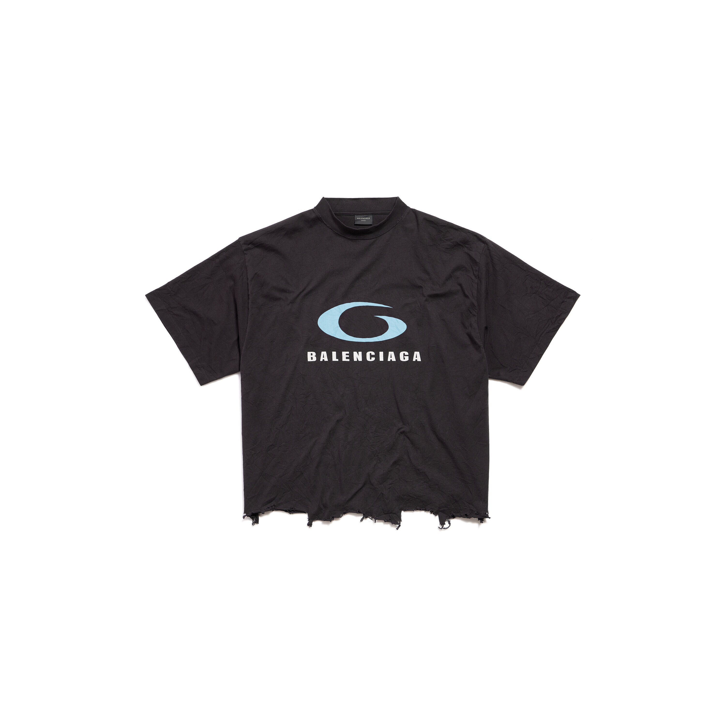 【BALENCIAGA】レディースTシャツ ホワイト の ウィメンズ Cropped Tシャツ スニーカー