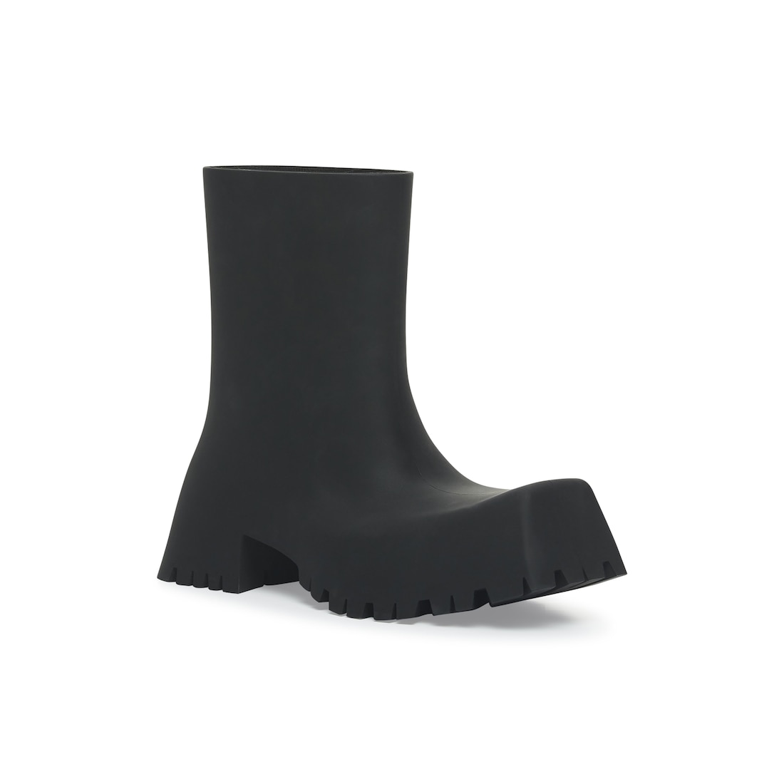 Women's Trooper Rubber Boot in Black | Balenciaga US