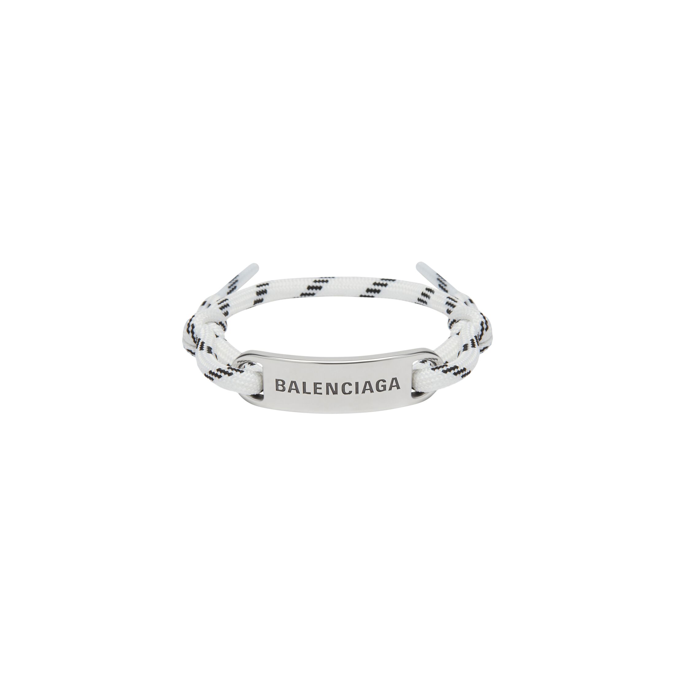 Balenciaga Plate Bracelet - White - Unisex - Polyester, Brass, Cotton