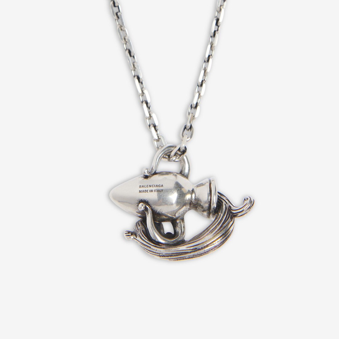 Balenciaga Silver Necklace 2024 www.epicamlv