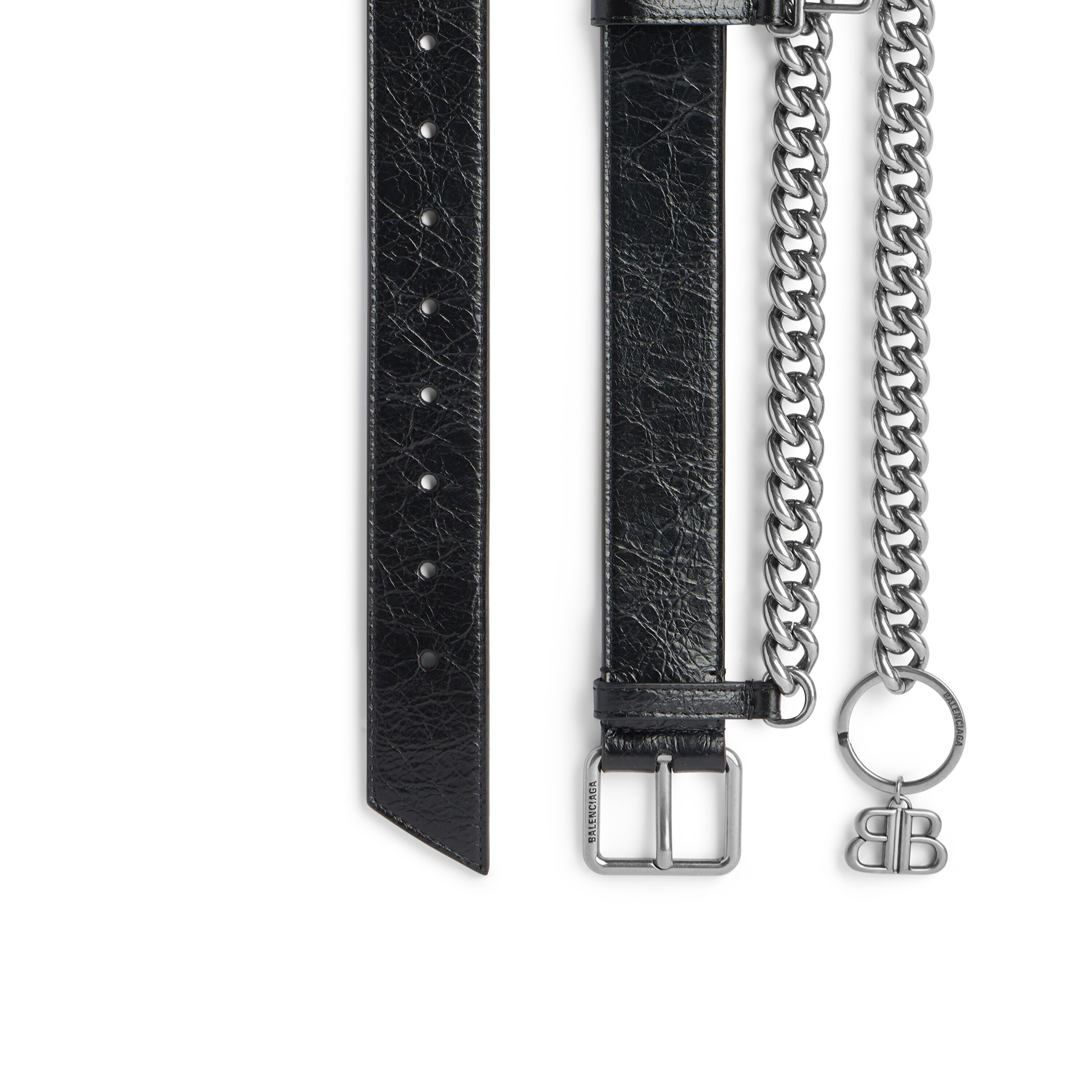 BALENCIAGA　革ベルト BALENCIAGA レザーベルト クリスタル付き クロコ風 | NET-A-PORTER