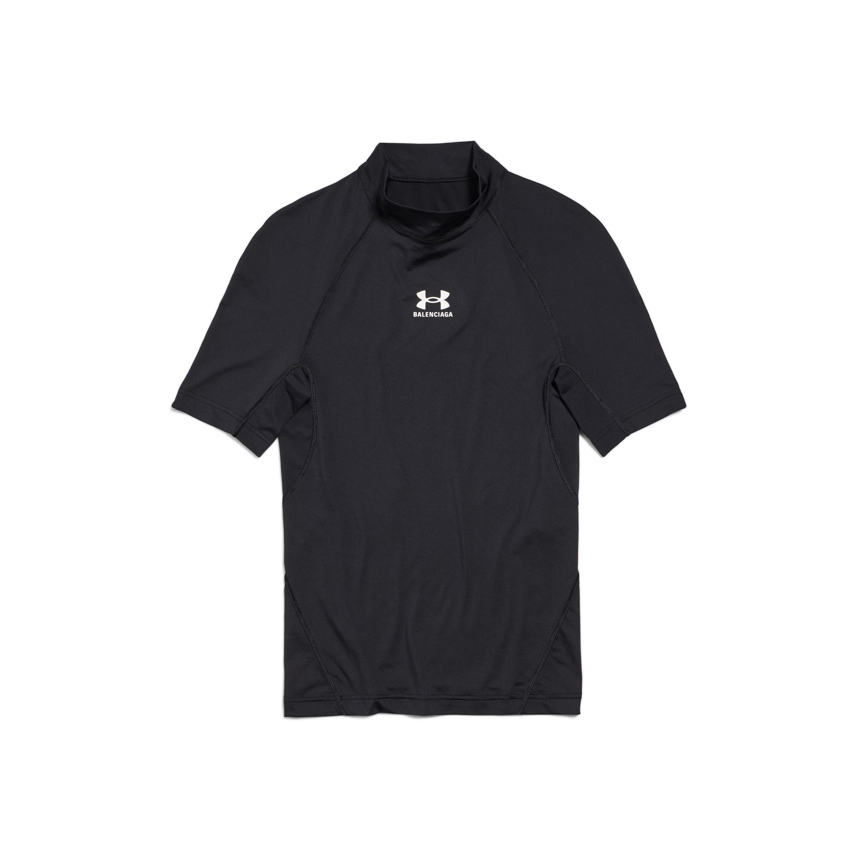 Men s Under Armour Mock Neck T shirt in Black