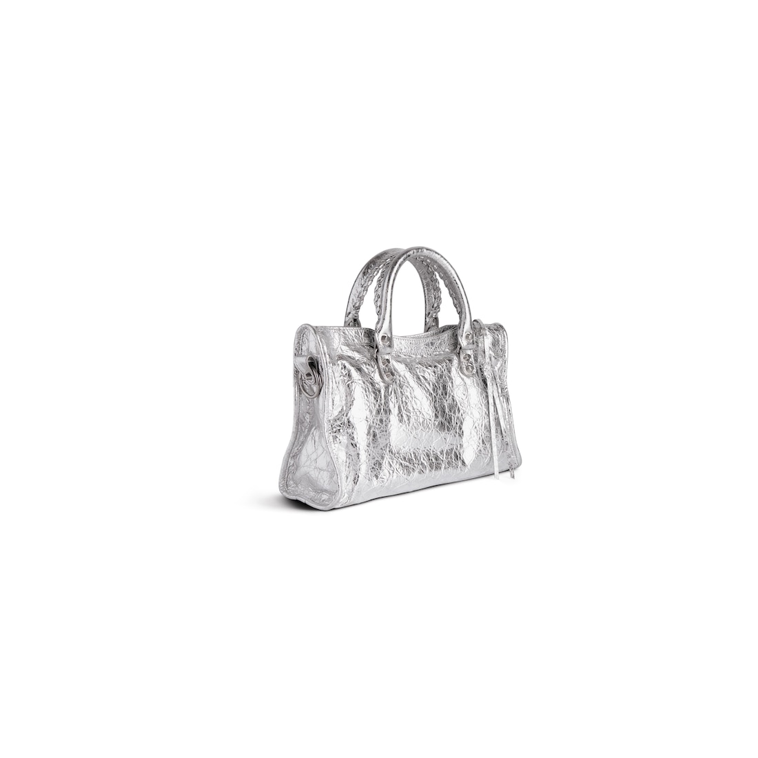 Women's Le City Small Bag Metallized in Silver