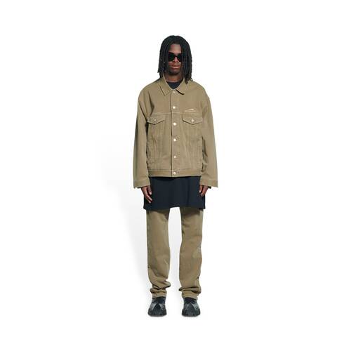Men's Year Of The Tiger Jacket Large Fit in Beige | Balenciaga US