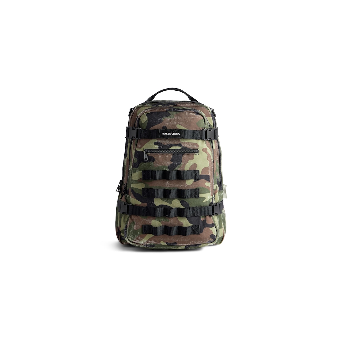 Men s Army Space Small Backpack Camo Print in Dark Green Balenciaga NL