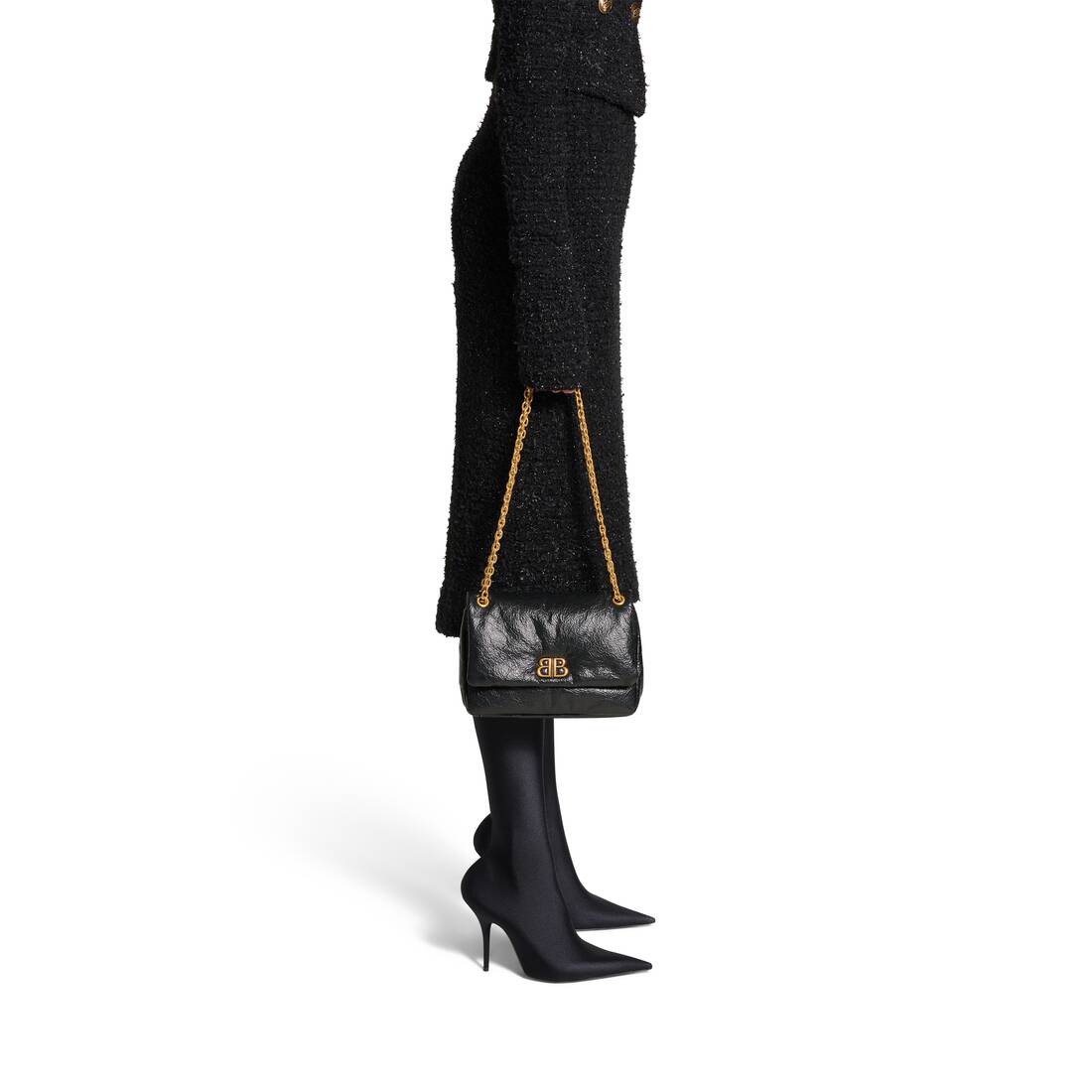 Women's Monaco Mini Bag in Black | Balenciaga US