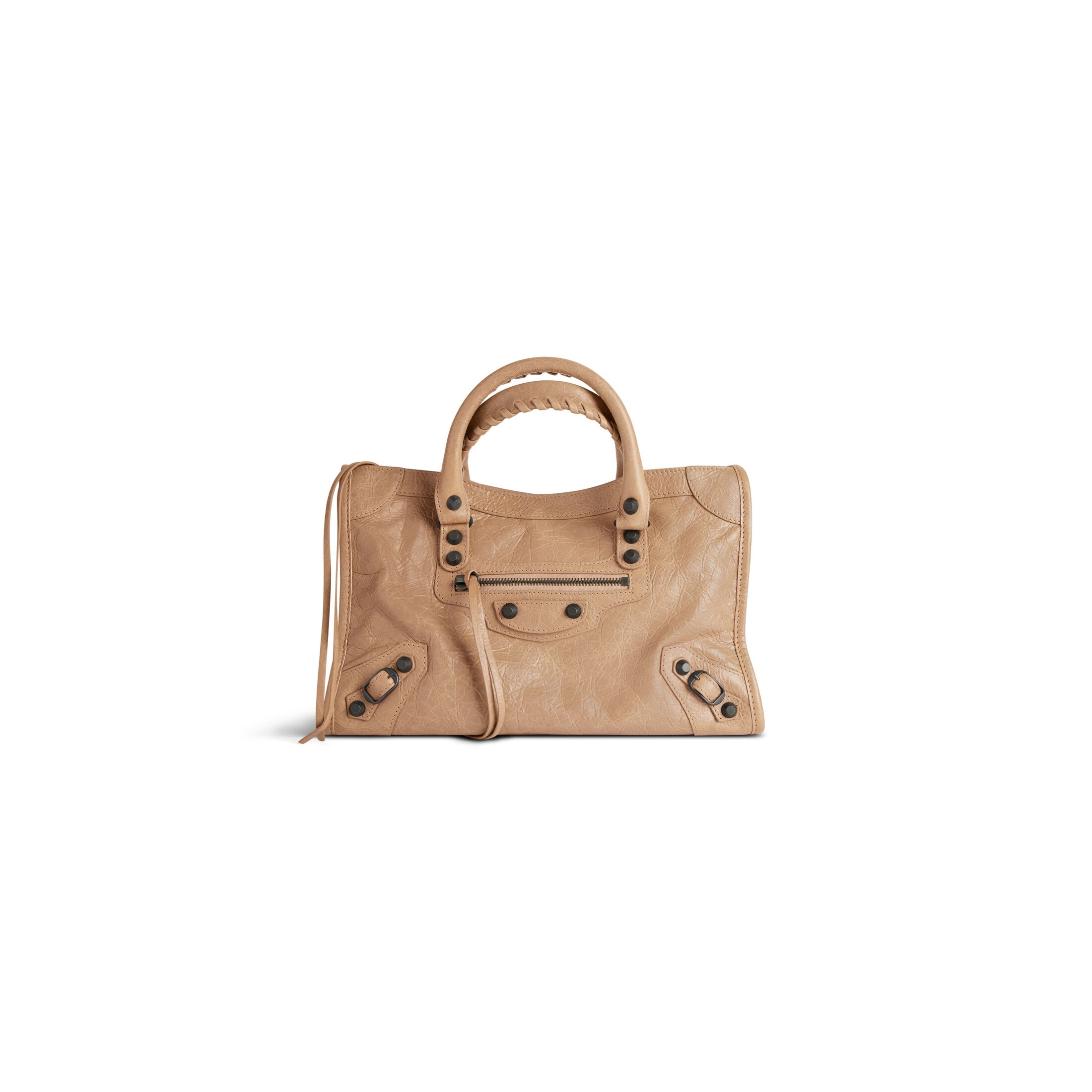 Balenciaga Bolso Le City Pequeño - Beige - Mujer -Piel De Cordero