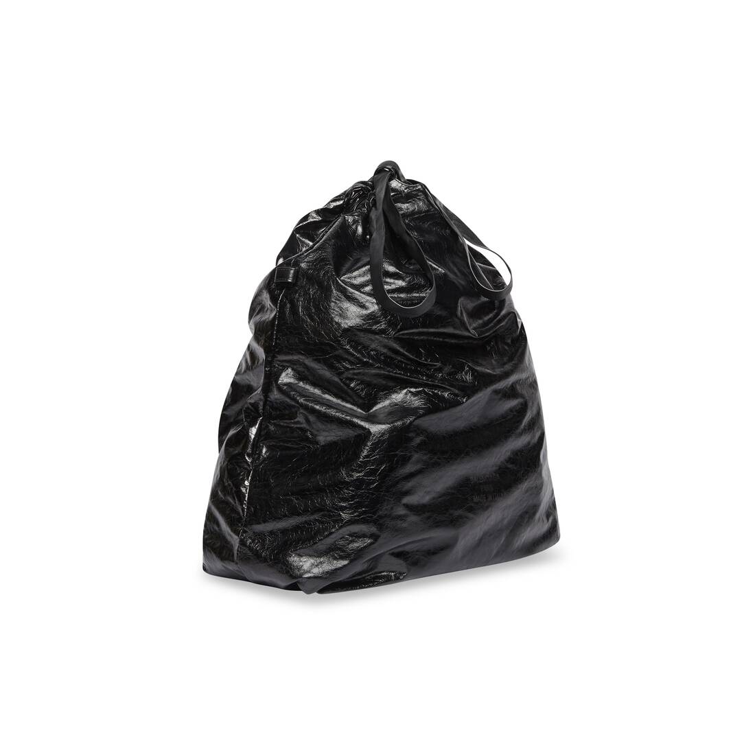 Men's Trash Bag Large Pouch in Black | Balenciaga GB