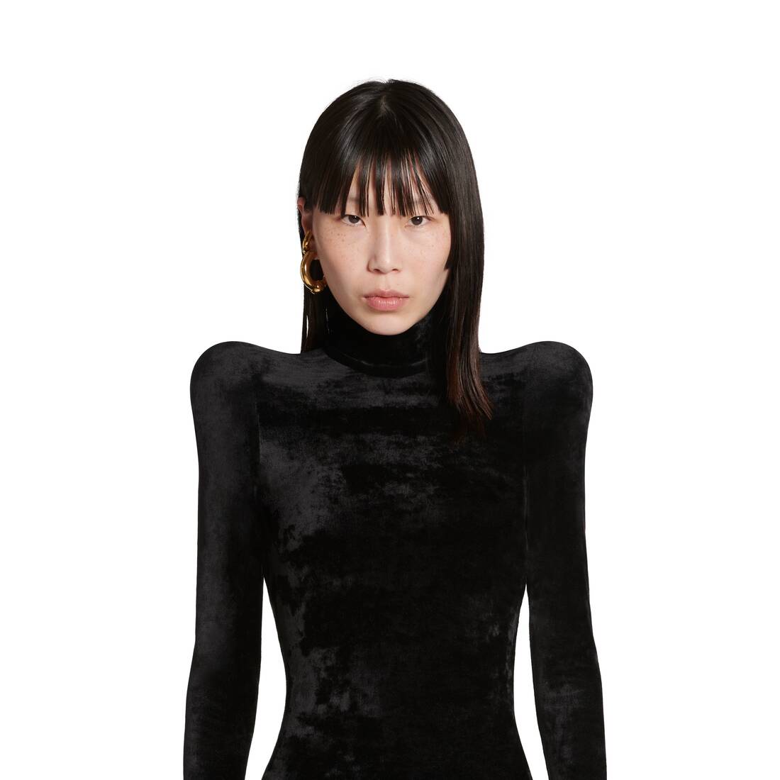 ブラック の ウィメンズ タートルネック ドレス | Balenciaga JP