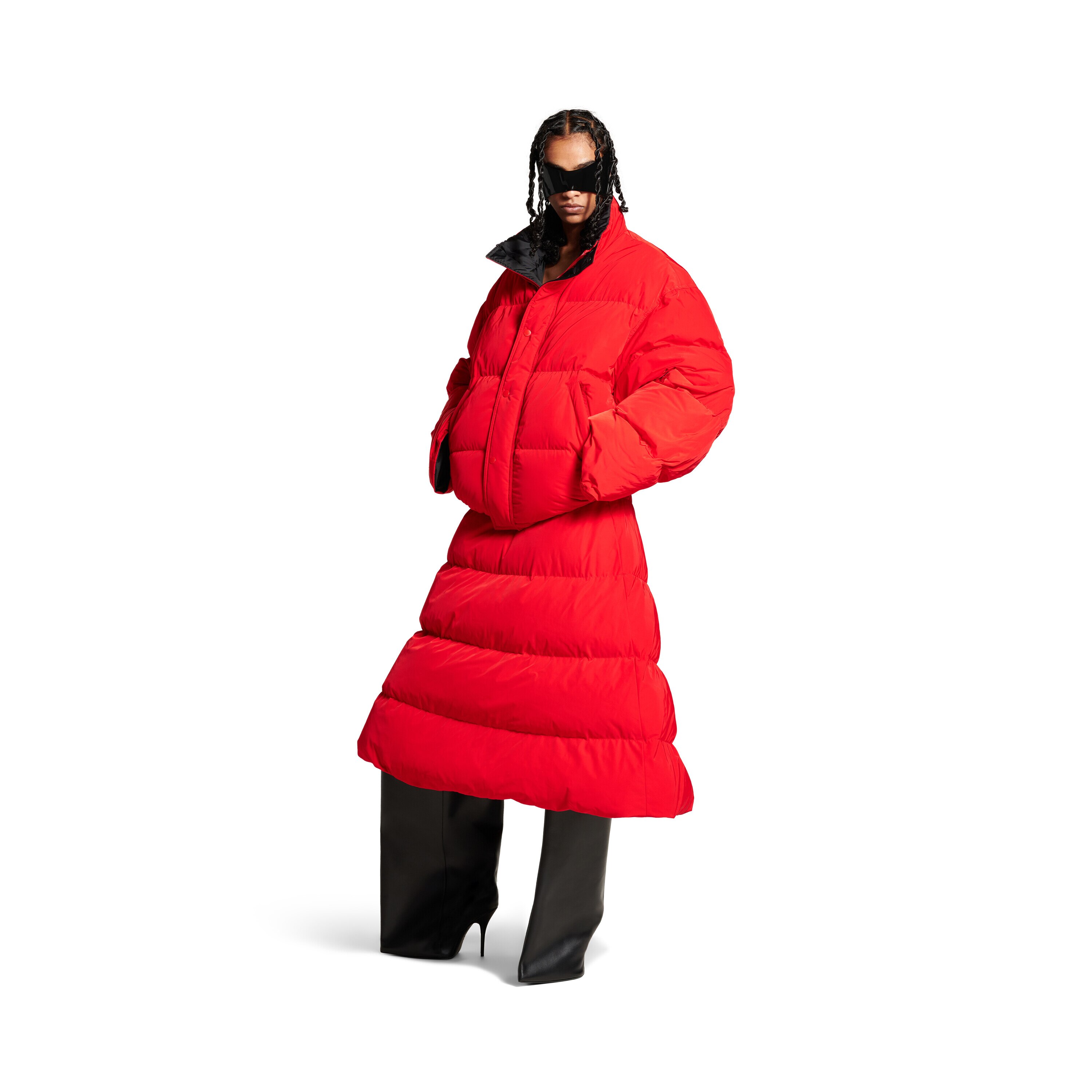 Women s Reversible Puffer in Red Balenciaga CA