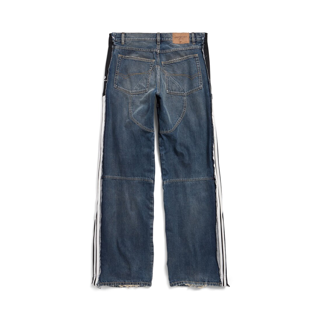 Men's Cut-up Tracksuit Pants in Blue