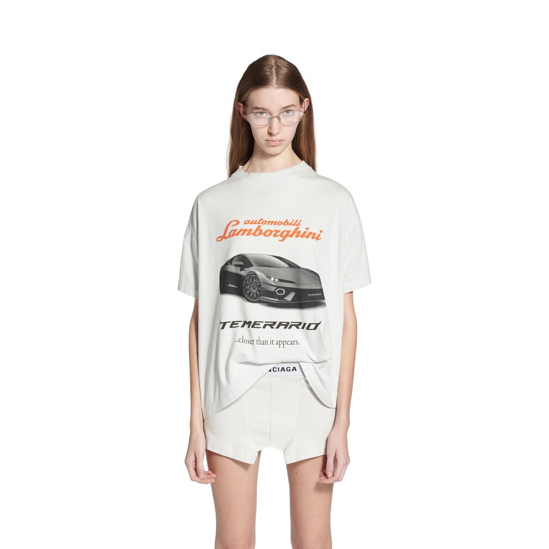 Women's Balenciaga I Automobili Lamborghini Boxing T-shirt