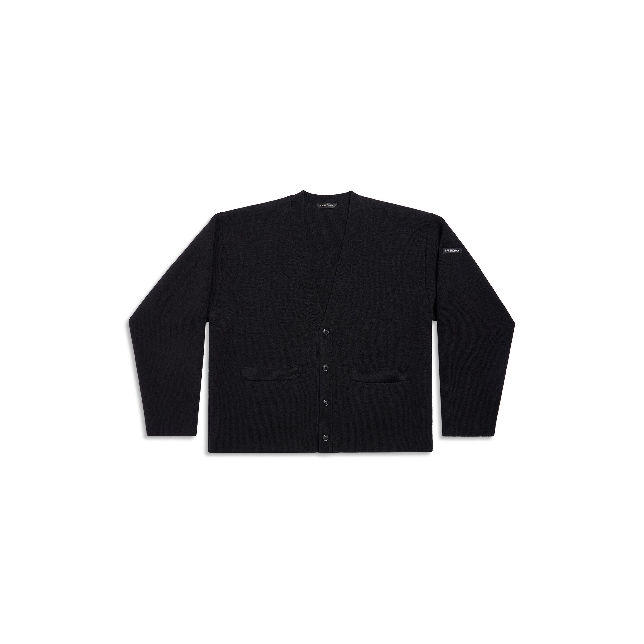 Balenciaga Cardigan - Black - Man - 5 - Virgin Wool