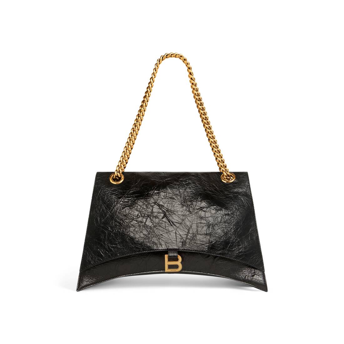 Women's Crush Chain Bag Large in Black Balenciaga US