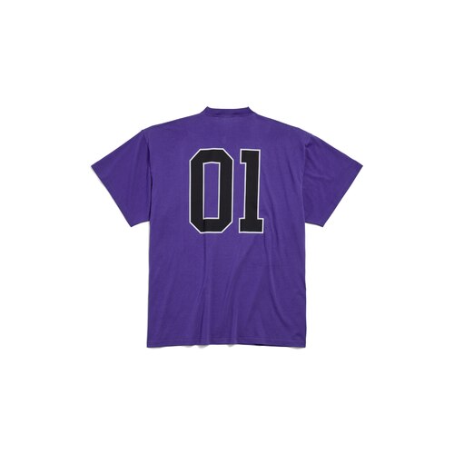 Men s Basketball Series Oversized T shirt in Purple Balenciaga CA