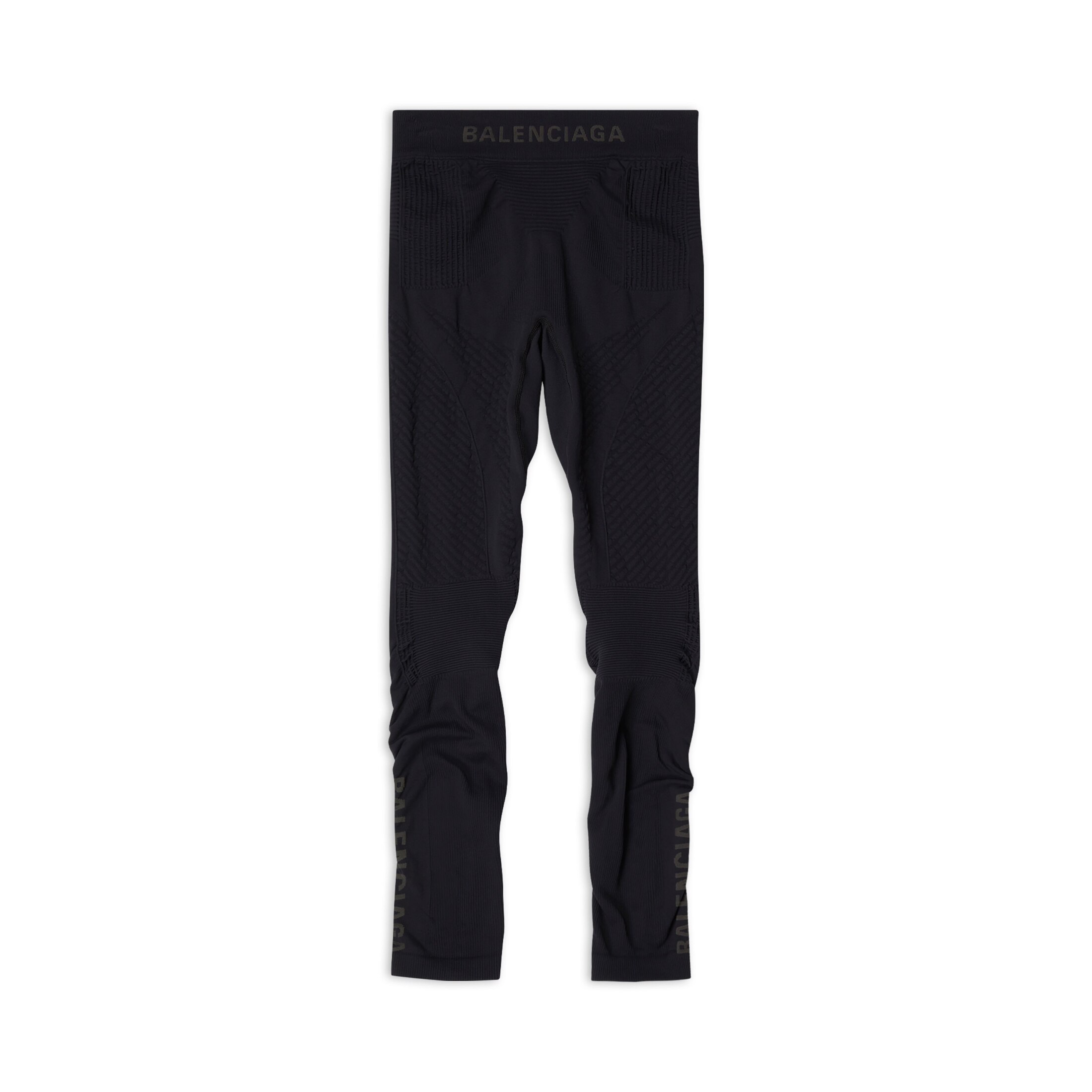 Balenciaga Athletic Leggings - Black - Woman - L - Polyamide & Elastane