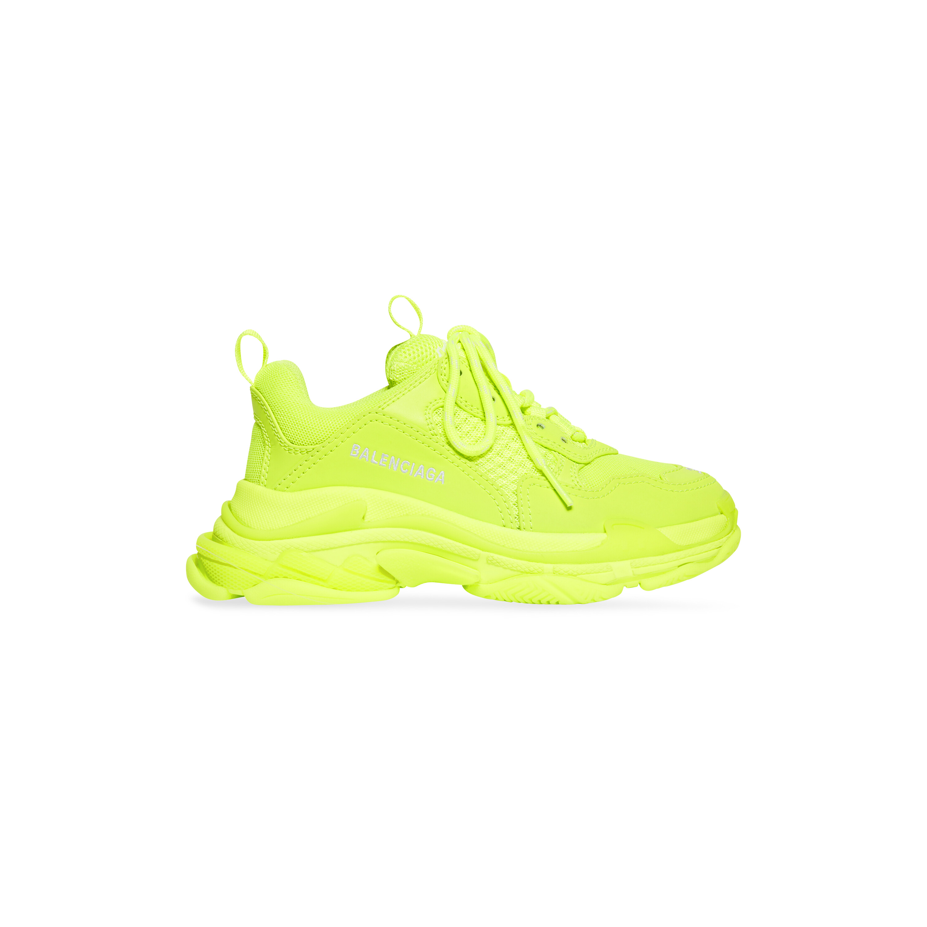 - S Sneaker in Fluo Yellow | US