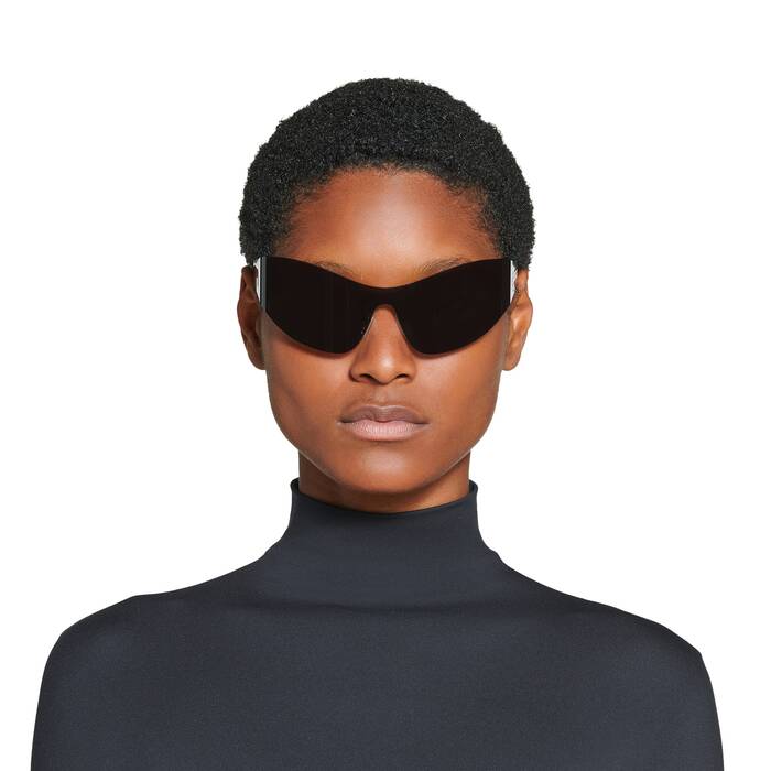 Balenciaga Eyewear Visor SkiStyle Sunglasses  Black for Men