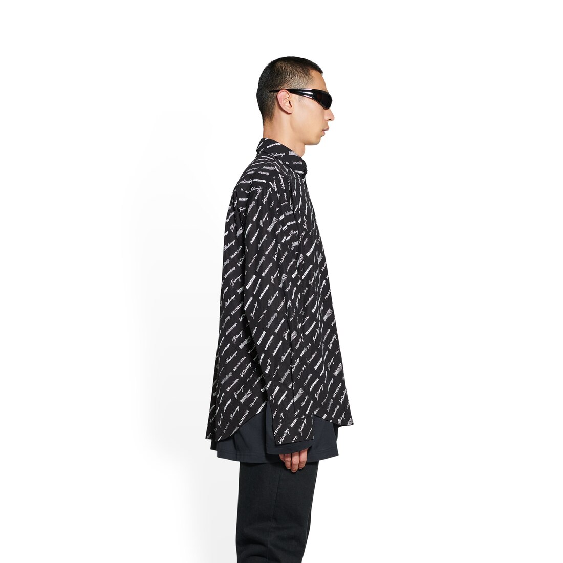 Balenciaga all over logo shirt Clearance