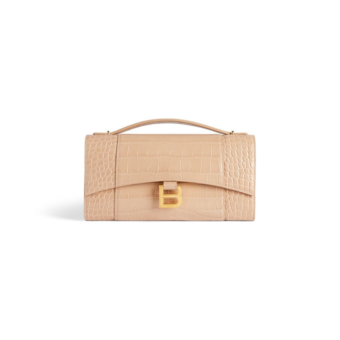 hourglass pochette with chain