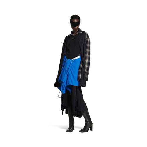 patched layered dress