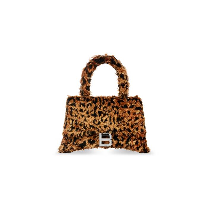 sac à bandoulière hourglass petit modèle à imprimé léopard