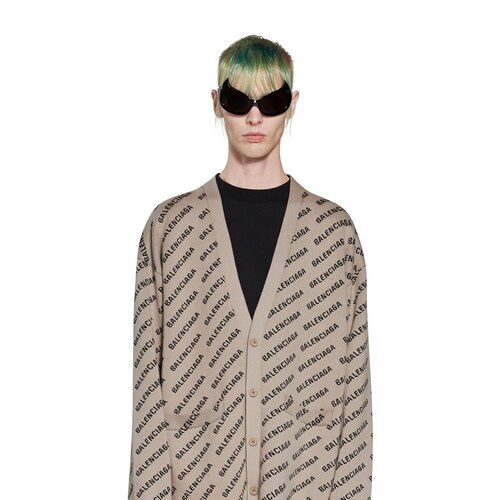 mini allover logo cardigan