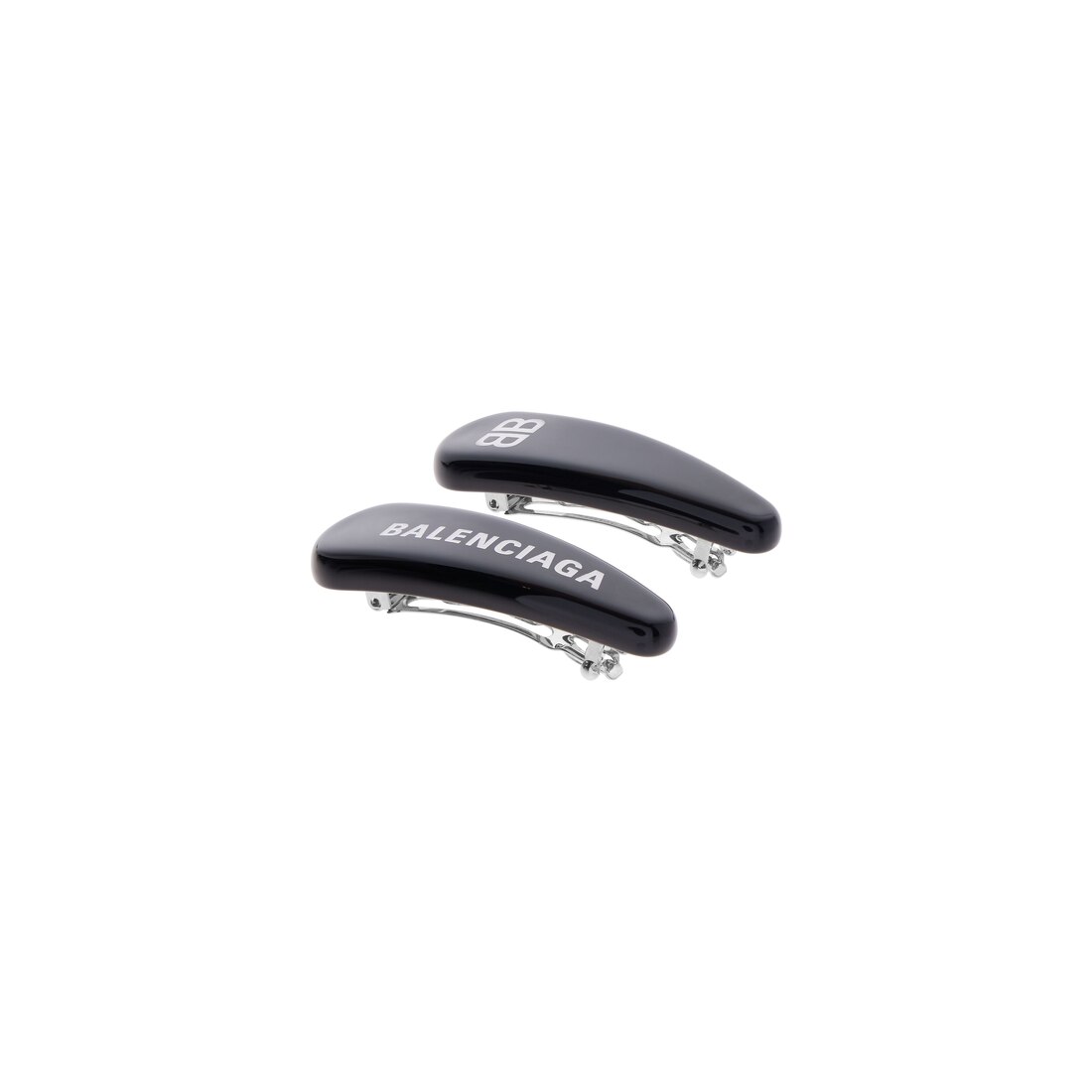 Women's Holli Hair Clip Set in Black/white/silver