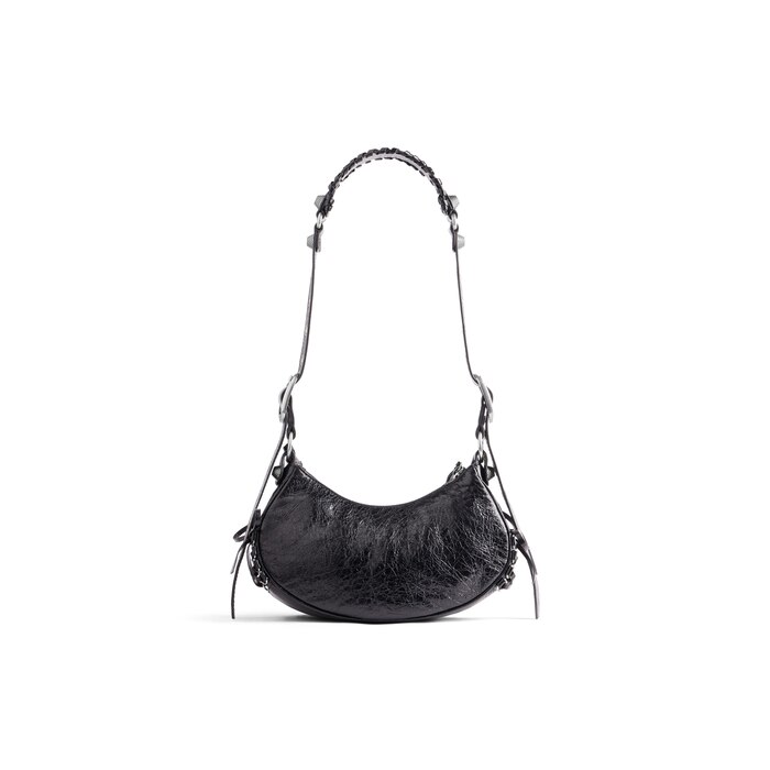 Women's Le Cagole Xs Shoulder Bag With Corset in Black | Balenciaga US