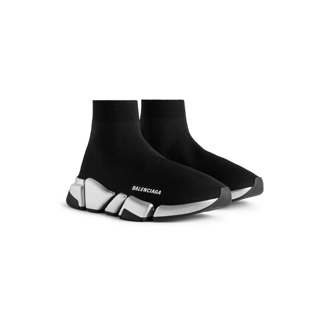 Women's Speed 2.0 Recycled Knit Sneaker in Black/silver