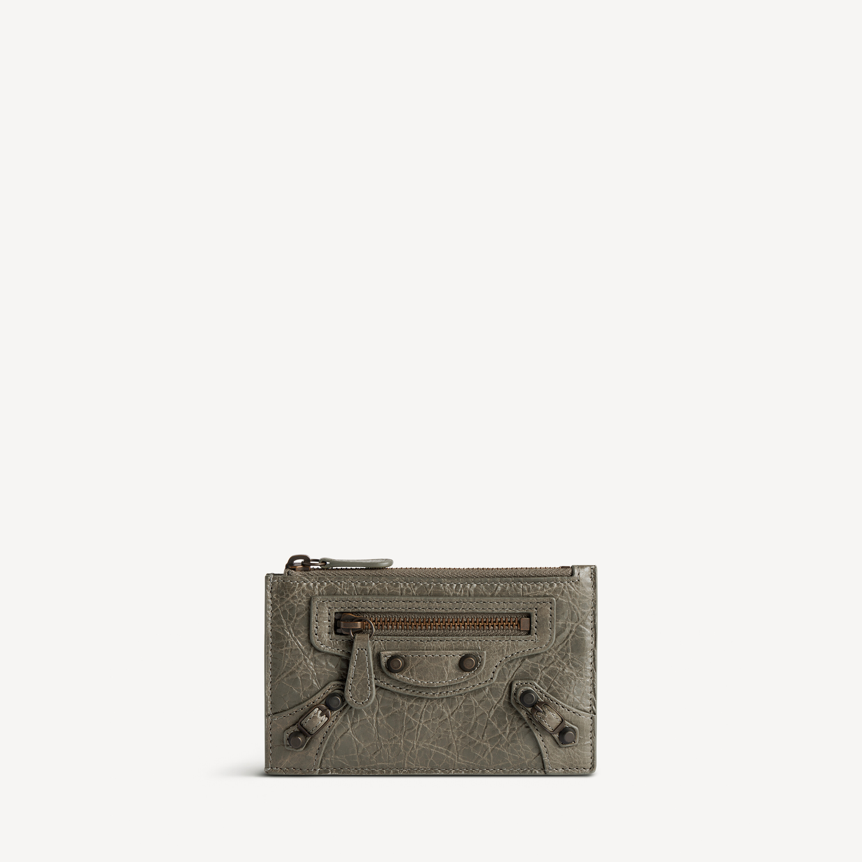 Women's Le City Long Coin And Card Holder in Army Green