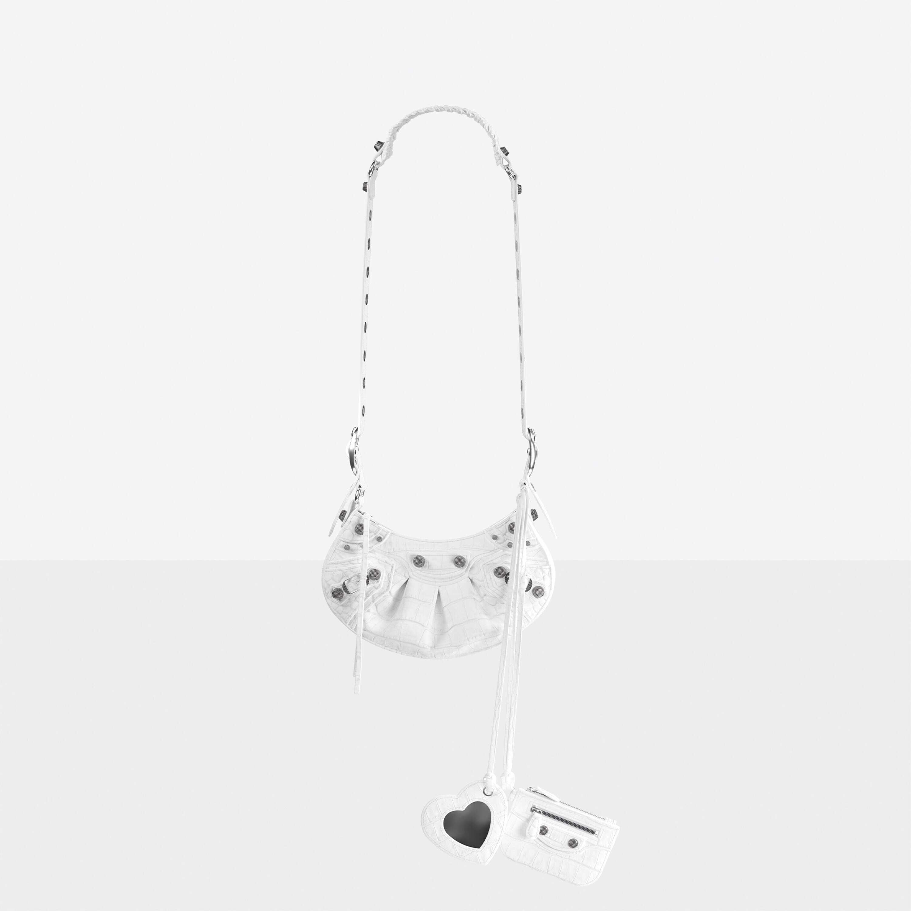 VIPセール★Balenciaga★Le Cagole XS ショルダーバッグ クロコ 関税負担なし☆BALENCIAGA LE CAGOLE XS ショルダーバッグ